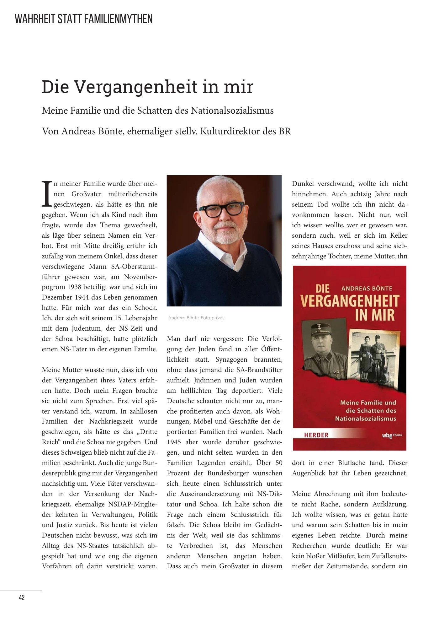 Essay Die Vergangenheit in mir von Andreas Bönte, Seite 42