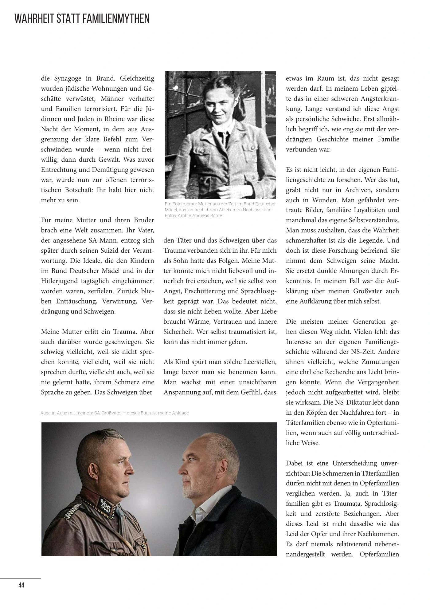 Essay Die Vergangenheit in mir von Andreas Bönte, Seite 44